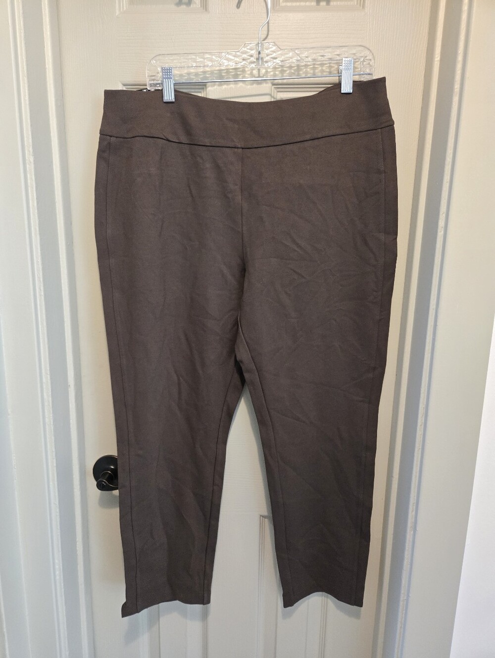 Express Women's Pull-on High Rise Soft Ankle Length Ponte Pant XL